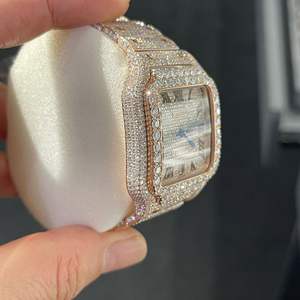 Reloj de Alta Calidad Personalizado con Diamantes Cultivados en Laboratorio, Reloj de Acero Inoxidable de la Mejor Calidad para Hombre - Product Image 6