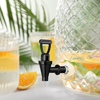 Robinet distributeur d'eau chaude et froide réutilisable pour bouteille, carafe, pot à eau, avec bec verseur à levier pour boissons, eau, lait, thé