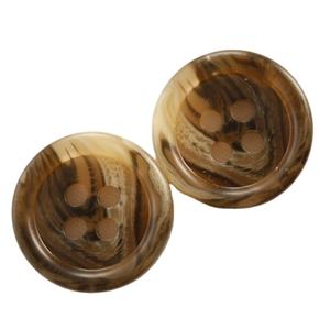 Botones de Cuerno de Vaca Genuinos Hechos a Mano, Modernos, de 2 Agujeros, Estilo Plano, de Cuerno de Búfalo Natural Pulido y Sostenible para Trajes - Product Image 2