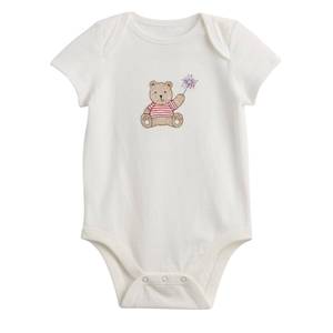 Private Label Cotton Custom Logo Eco-Friendly Unisex Baby Onesie Soft Breathable Printed Lace-Up Closure Infant Wear OEM - Product Image 2