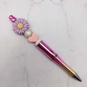 Bolígrafo de Silicona con Cuentas de Flores, Bonito y Novedoso, para Manualidades, Venta al por Mayor, Regalo - Product Image 2