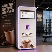 Machine intelligente à boissons protéinées 7 compartiments, double température (froid/chaud), écran tactile pour musculation et salle de sport