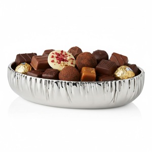 Finest Quality Silver Finish Metal <b>Chocolate</b> Bowl Attractive Design Decorative <b>Chocolate</b> Platter For <b>Wedding</b> Parties And Events - Product Image 5