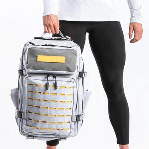 Sac à dos en denim camouflage imperméable de qualité supérieure, unisexe, pour sports de plein air, respirant, avec support dorsal, grande capacité de rangement 36-55L - Product Image 4