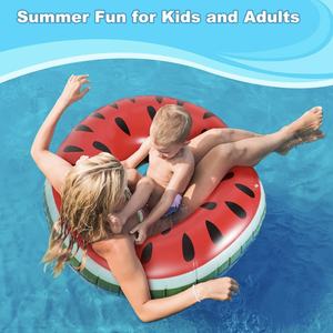 Flotador Inflable de PVC con Forma de Sandía de 70 cm de Grosor para Todas las Edades - Ideal para Piscinas de Resorts, Lagos y Natación en el Mar - Product Image 5