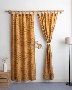 ชุดผ้าม่านลายดอกบัวพิมพ์ลายด้วยมือ คอลเลคชั่นใหม่ สำหรับตกแต่งบ้าน - Product Image 2