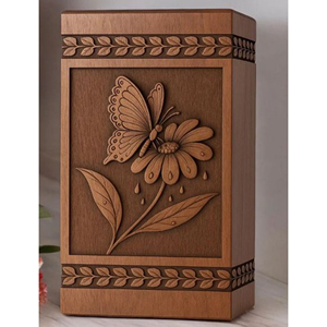 Wooden Cremation Urn with Sliding Lid Design Wholesale Eco Wooden Urns for Export urn by AYAANS - Product Image 6