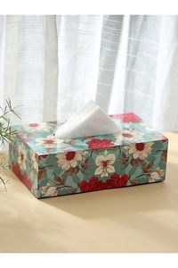 Printed Enamel Tissue Box Cover Handmade Decorative Napkin Holder Table <b>Paper</b> Tissue Organizer <b>Kitchen</b> Dining Accessory - Product Image 3