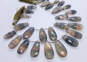 Natural Fluorite Faceted Pear Shape <b>Beads</b> Long Pear Fluorite <b>Beads</b> 8 Inch Multi Color Faceted Fluorite Pear <b>Beads</b> For Jewelry - Product Image 6
