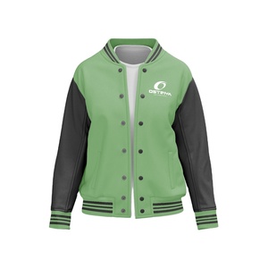 Ostriya Windbreaker <b>Baseball</b> Varsity College Letterman Uniform <b>Jacket</b> <b>Men</b> Casual Wear Breathable Windproof Quick Dry V-neck - Product Image 1
