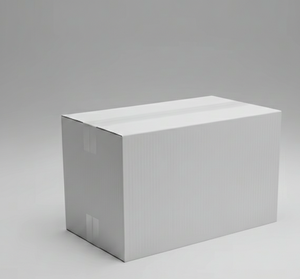 3 Ply <b>White</b> Corrugated Board Folders 12.125x9.25x5 Inch Lightweight UV Coated Shipping Packaging Gift Subscription Product - Product Image 1