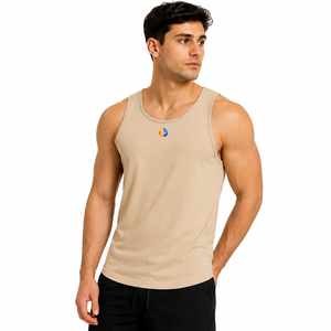 Soft touch fabric provides easy movement with Man Tank Top with daily comfort for <b>running</b> workouts plus sports practice - Product Image 1