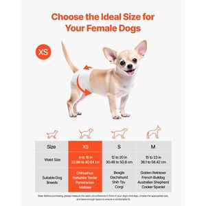 Pañales Desechables Súper Absorbentes para Perras, con Indicador de Humedad a Prueba de Fugas de 360 Grados, Pañal para Perros - Product Image 2