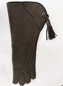 Gants de fauconnerie compatibles écran tactile, respirants, doublés polaire doux pour l'hiver, en cuir de vachette de haute qualité - Product Image 4