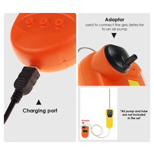 Detector de Gas H2S Industrial, Monitor de Sulfuro de Hidrógeno de 0-100 ppm, IP66 Impermeable y a Prueba de Explosiones, Alarma LED/Sonora/Vibratoria - Product Image 5