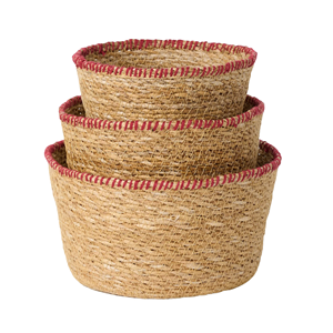 Cesta de mimbre multifuncional tradicional tejida a mano, cesta redonda de mimbre natural perfecta para almacenamiento en la cocina, procedente de Vietnam. - Product Image 1