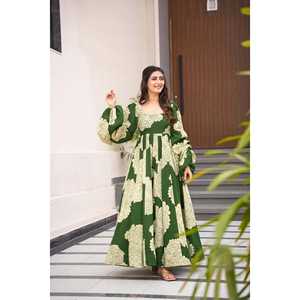 ชุดราตรีงานพรอมพิมพ์ลายดิจิทัลสวยงาม ดีไซน์หรูหรา สำหรับงานปาร์ตี้ - Product Image 6