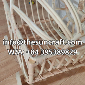 Poussette vintage en rotin pour poupées, poussette pour poupées de 10 ans, jouet pour enfants, poussette pour poupées bébés, vente en gros, usine du Vietnam - Product Image 4