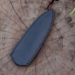 Étui à couteau en cuir véritable, housse traditionnelle faite à la main pour le camping en plein air, la randonnée, la pêche, les outils utilitaires - Product Image 4