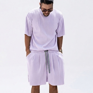 Ensemble de shorts décontractés d'été pour hommes Polo Bulk Made, t-shirt à manches courtes et shorts, ensemble de survêtement uni, vêtements de marque pour hommes, ensemble 2 pièces - Product Image 6