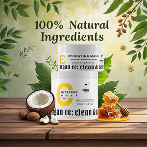 Masque capillaire hydratant à l'<span class=keywords><strong>huile</strong></span> d'argan et à la vitamine C avec traitement anti-âge au miel, améliore la brillance et la souplesse, répare les cheveux secs/dommagés - Product Image 2