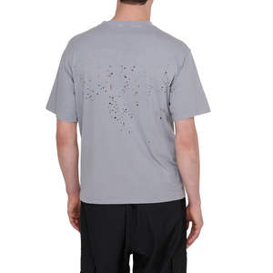 T-shirt en coton léger et ample pour homme, imprimé personnalisé effet vieilli, doux, respirant et confortable - Product Image 3