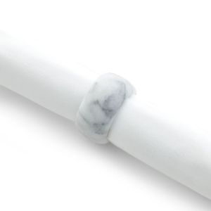 แหวนผ้าเช็ดปากลายหินอ่อนทำจากหินหินขัดที่วางผ้าเช็ดปาก - Product Image 4