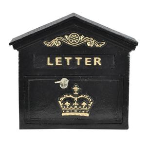 Metal Crafts Ireland Post <b>Box</b> Small Size Black Coated Home Decoration Custom Mailbox Factory Price - Product Image 4