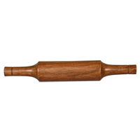 Tabla de Madera de Acacia para Amasar, Diseño Único, Ecológica, Hecha a Mano, Chakla Belan, Apta para Horno y Microondas
