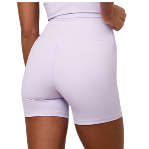 Shorts de fitness taille haute violet clair pour femme – Tenue de sport extensible pour l'entraînement et la performance - Product Image 2