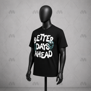 Camiseta de Hombre 100% Algodón al por Mayor, Personalizada con Estampado Frontal, 180G, Cuello Redondo, Tejido Transpirable, Informal, con Diseño Gráfico, OEM - Product Image 2