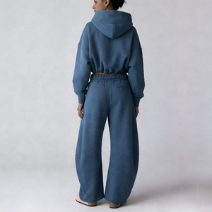 Ensemble de survêtement ample pour femme, sweat-shirt oversize et pantalon de jogging baggy, vêtements streetwear modernes, tenue décontractée confortable - Product Image 6