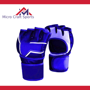 Gants de boxe et de MMA professionnels en cuir PU avec logo personnalisé, fermeture réglable, antidérapants, sangle de poignet ajustable, fabriqués au Pakistan - Product Image 4