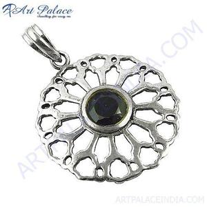 Pendentif de mariage en argent sterling 925 en forme de fleur, design tendance, Art Palace - Product Image 2