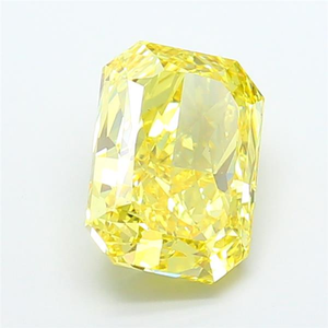 เพชรเหลืองเข้มทรงคุชชั่น รูปทรงเรเดียนท์  ผลิตในห้องปฏิบัติการ ได้รับการรับรอง CVD  แบบเม็ดเดี่ยว  ประกายหรูหราสำหรับงานออกแบบเครื่องประดับชั้นดี - Product Image 6