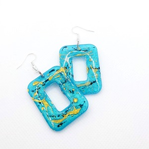 Pendientes de Resina de Diseño Cultural Tradicional, Pendientes de Resina de Color Sólido, Venta al por Mayor Directa de Fábrica - Product Image 1
