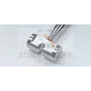 Manual Power Source MALLET SLOTTED Head 2lbs with Hollow Slotted Handle CE Certified ISO13485 Class I by <b>Blush</b> Surgical - Product Image 3