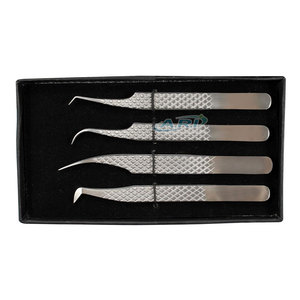 Pinces à fibres à pointe fine, outils de précision antistatiques en acier inoxydable pour l'artisanat et le bricolage, pinces à fibres à pointe fine - Product Image 3