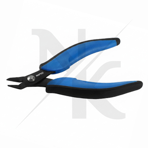 Jewelry <b>Bench</b> Tool Flush Cutter Stainless Steel 130mm Spring <b>Plastic</b> Handles Crafting Crimping Wire Stripper Pliers Wire Cutting - Product Image 5