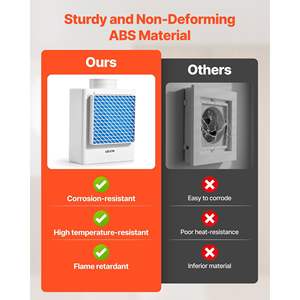 Kit d'évent de sécheuse d'intérieur ABS 3 en 1 pour orifice d'échappement de 4 pouces comprenant un filtre à air - Product Image 3