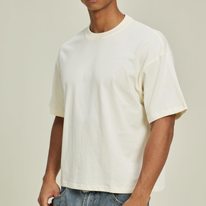 T-shirts surdimensionnés légers à séchage rapide 100 % coton avec logo frontal pour usage extérieur, prix bas en gros - Product Image 4
