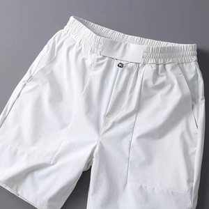 The New Listing Customized Logo White Quick Dry Men's Casual Sporty Athletic <b>Elastic</b> Waist Drawstring Breathable Men's Shorts - Product Image 3