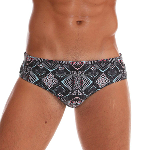 Maillot de bain Sexy pour hommes, style industrie, personnalisé, taille basse, compétition professionnelle - Product Image 1