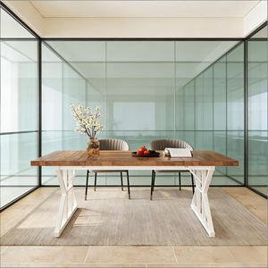 Tavolo da Pranzo in Legno da 180 cm per 6 Persone, Stile Rustico per Cucina - Product Image 2