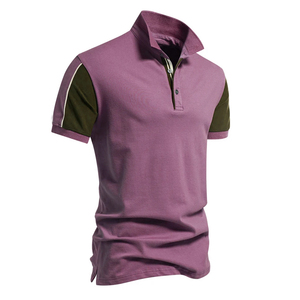 Polo brodé respirant pour homme, manches courtes, design haut de gamme personnalisé, collection été 2026 - Product Image 5
