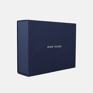 Boîte de rangement magnétique pour documents Zan Yang, en papier kraft rigide, rectangulaire, avec logo en estampage à chaud, pour usage professionnel - Product Image 4