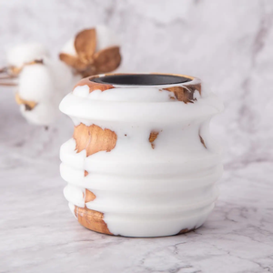 Quemador de Bakhoor de lujo de resina y madera |   Quemador de Incienso Árabe de Oro Blanco para Decoración del Hogar - Product Image 2