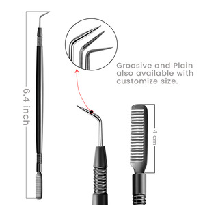 Outils de rehaussement de cils Plasma Black en acier inoxydable avec logo personnalisé, outil de rehaussement de cils et peigne pour vos cils par Bahasa Pro - Product Image 3
