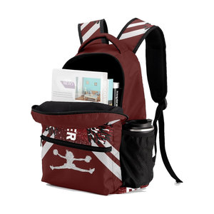 New Arrival Sports Custom Large Heat-Transfer Printed Glitter Cheer Nylon/Cotton/Neoprene <b>Backpack</b> Casual Sparkle Cheerleading - Product Image 6