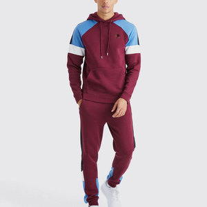 Conjunto Deportivo de Forro Polar con Capucha para Hombre, Suave, Cálido, Informal, de Color Sólido, con Pantalones Deportivos a Juego, para Entrenamiento al Aire Libre - Product Image 1